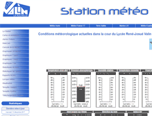 Tablet Screenshot of meteo.lycee-valin.fr